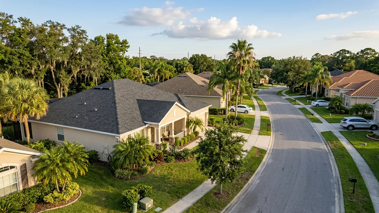 Roofing on a Sarasota home in Osprey