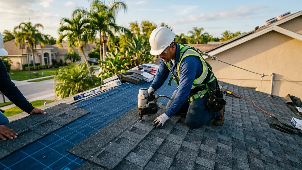 Roof replacement in Sarasota: asphalt shingle roof, tile and metal options